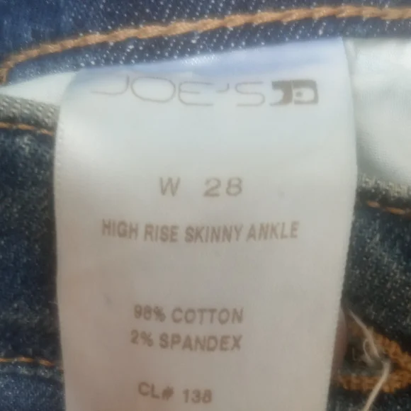 Joe's Jeans Women's Distressed Blue Skinny Jeans - Picture 2 of 13